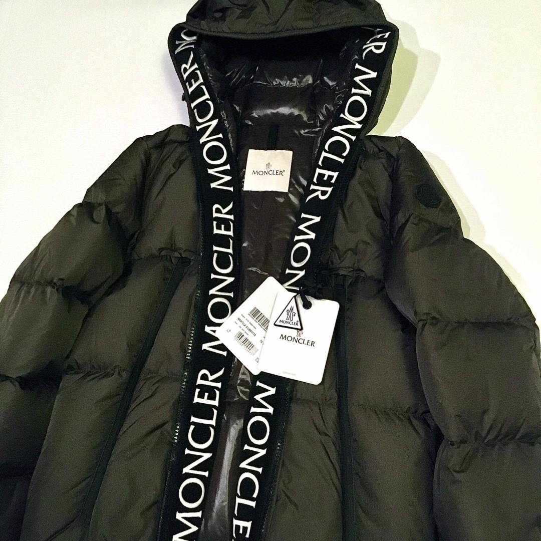 1 新品正規品 MONCLER MONTCLA ロゴ ダウンジャケット カーキ