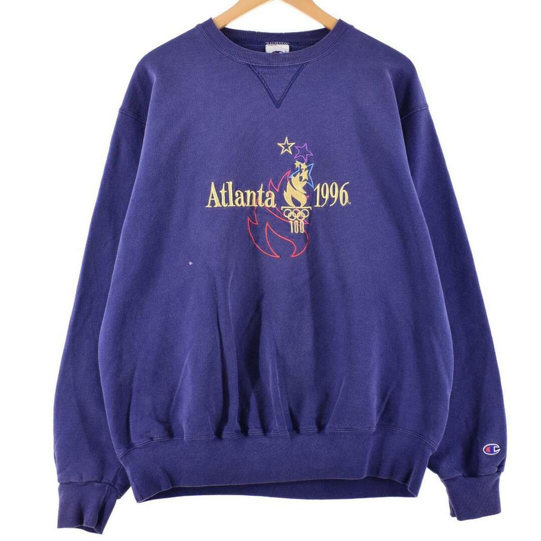 90年代 チャンピオン Champion ATLANTA OLYMPIC アトランタオリンピック 1996 スウェットシャツ トレーナー メンズL ヴィンテージ /eaa283861