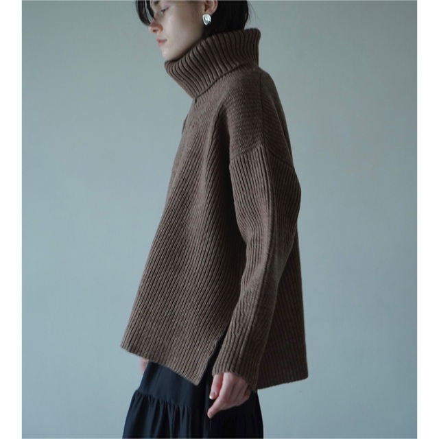 CLANE 2way cape knit×basic flare pants 【あす楽対応】 14280円