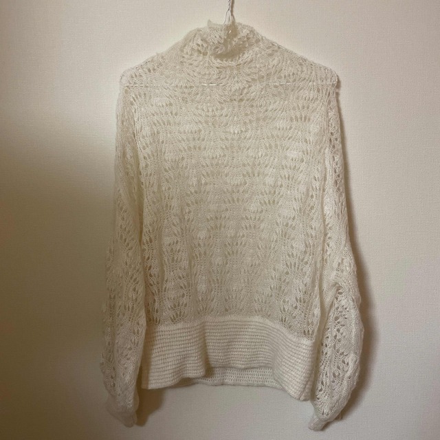 Ameri VINTAGE(アメリヴィンテージ)のAmeri vintage mohair lacy knit 新木優子   レディースのトップス(ニット/セーター)の商品写真