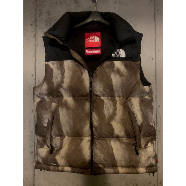 13FW supreme THE NORTH FACE ちくわ ヌプシベスト