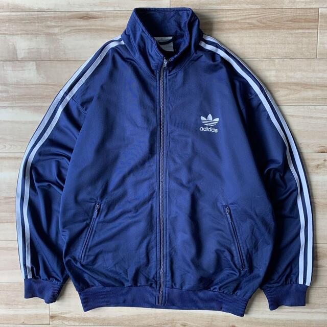 高評価人気80s 90s 銀タグ adidas トラックジャージトレフォイルロゴ