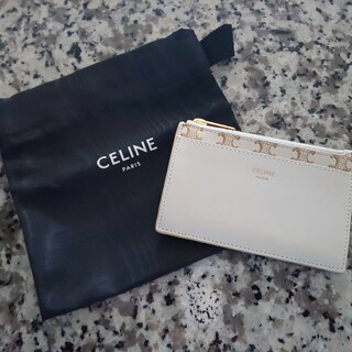 すぐ届く☆【CELINE】セリーヌ ジップドカードホルダー レザー (CELINE 