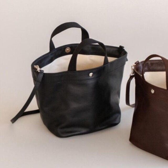 ohga MINI leather toto 完売 レザートート¥33,000