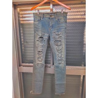 サンローラン(Saint Laurent)のSAINT LAURENT サンローラン パリ チェーン クラッシュ デニム(デニム/ジーンズ)