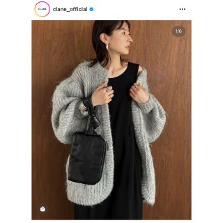 クラネ(CLANE)のクラネ　　モヘアシャギーカーディガン(カーディガン)