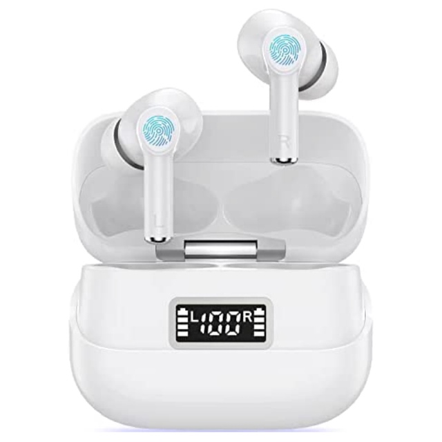 Bluetooth5.3 ワイヤレスイヤホン LED残量表示 スマホ/家電/カメラのオーディオ機器(ヘッドフォン/イヤフォン)の商品写真