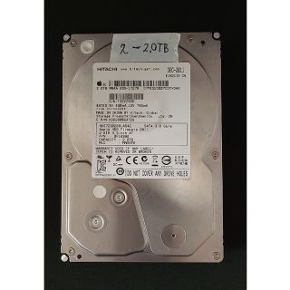 アップル(Apple)のハードディスク　 2TB  ( 2-2TB)(PCパーツ)