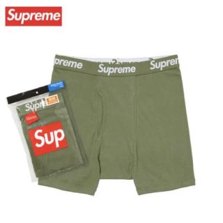 シュプリーム(Supreme)のSupreme シュプリーム Hanes ボクサーパンツ オリーブ S 1枚(ボクサーパンツ)