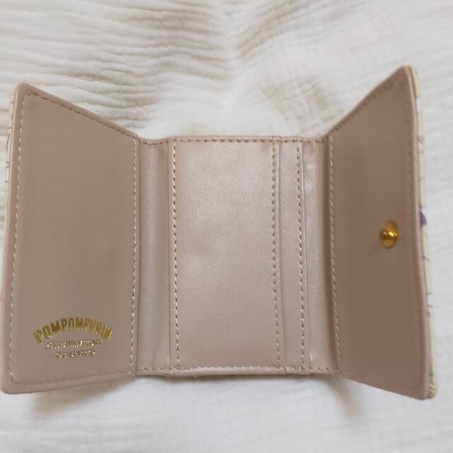 サンリオ(サンリオ)の財布　三つ折り　がま口　子供　ポムポムプリン　サンリオ　女の子 レディースのファッション小物(財布)の商品写真