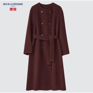 ユニクロ(UNIQLO)の【美品】ダブルフェイスコート(ロングコート)