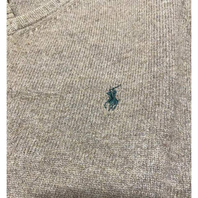 POLO RALPH LAUREN(ポロラルフローレン)の【ミコチン♡様専用】ラルフローレン　Vネックウールニット　Lサイズ メンズのトップス(ニット/セーター)の商品写真