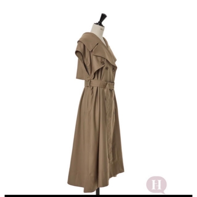 Her lip to(ハーリップトゥ)のherlipto　Sleeveless Twill Trench Dress レディースのジャケット/アウター(トレンチコート)の商品写真