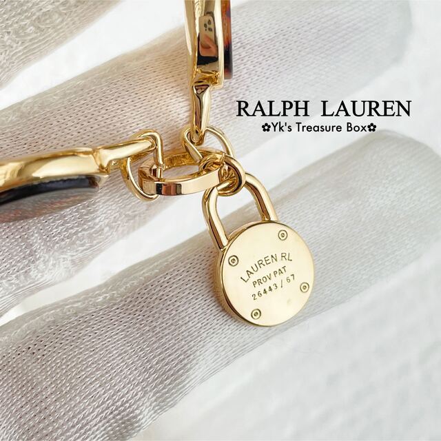 Ralph Lauren(ラルフローレン)のG577/RALPH LAUREN/琥珀色ロゴブレスレット レディースのアクセサリー(ブレスレット/バングル)の商品写真