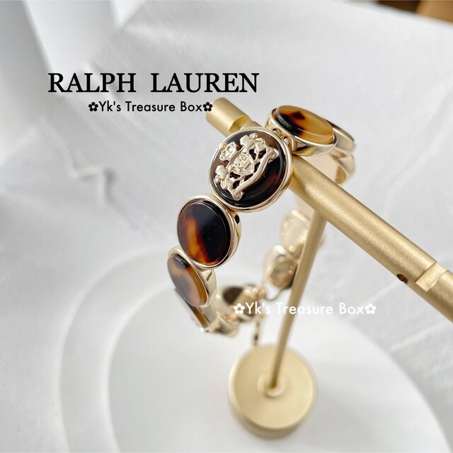 Ralph Lauren(ラルフローレン)のG577/RALPH LAUREN/琥珀色ロゴブレスレット レディースのアクセサリー(ブレスレット/バングル)の商品写真