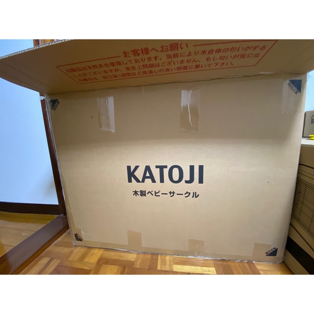 KATOJI(カトージ)の木製ベビーサークル 8枚(1個) キッズ/ベビー/マタニティの寝具/家具(ベビーサークル)の商品写真