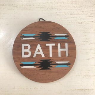 Wood Room Sign 木製ルームサイン BATH(インテリア雑貨)