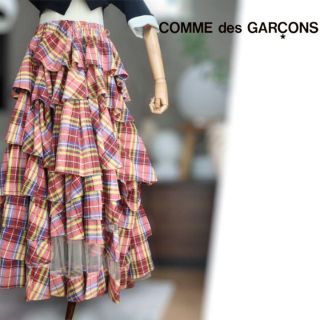 コムデギャルソン(COMME des GARCONS)の【Vintage】コム デ ギャルソン　チェック　フリルスカート　古着(その他)