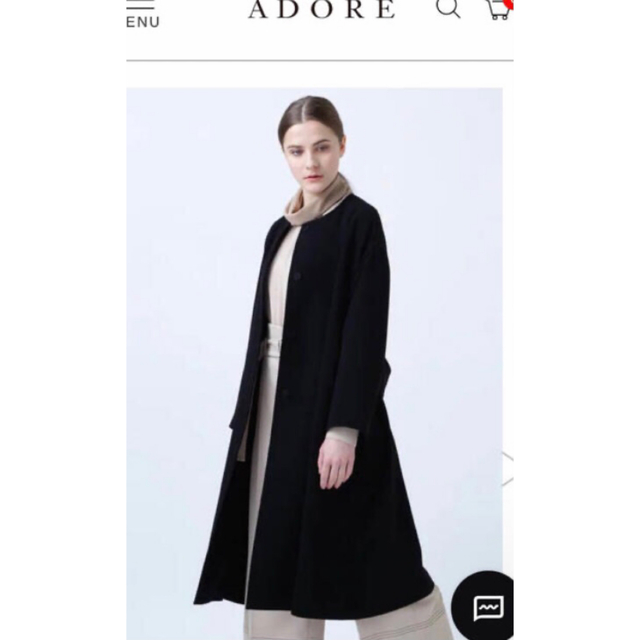 レア完売 黒 ADORE アドーア コート ロング foleyllc.com