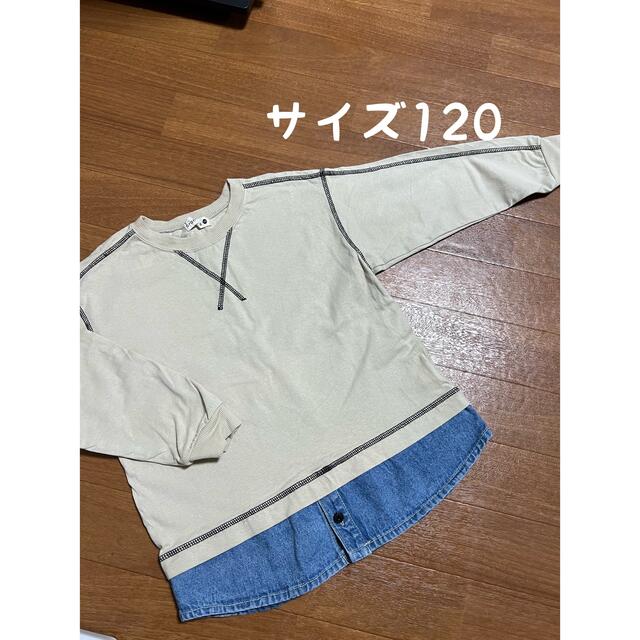 Branshes(ブランシェス)のTシャツ レイヤード ブランシェス branshes デニム キッズ/ベビー/マタニティのキッズ服男の子用(90cm~)(Tシャツ/カットソー)の商品写真