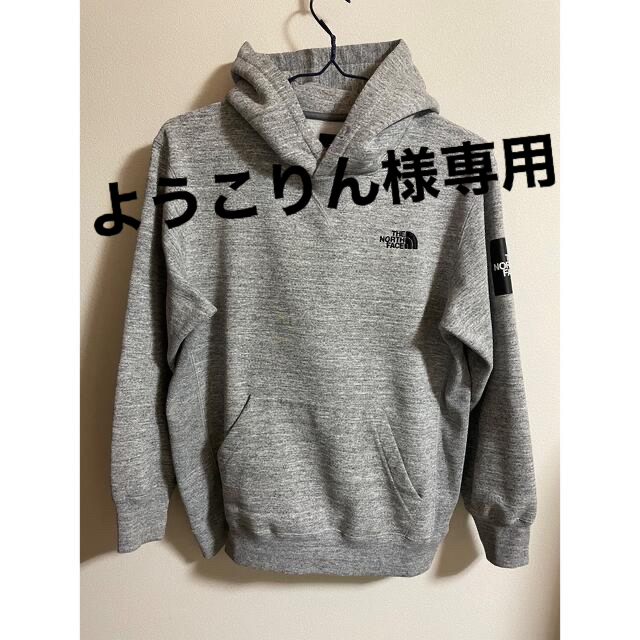 良品【THE  NORTH  FACE】スクエアロゴフーディー　パーカー　M