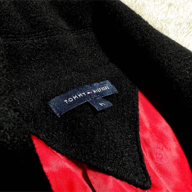 TOMMY HILFIGER(トミーヒルフィガー)の✨極美品✨tommy hilfiger アンゴラ ベルテッドコート ロング丈 M レディースのジャケット/アウター(ロングコート)の商品写真