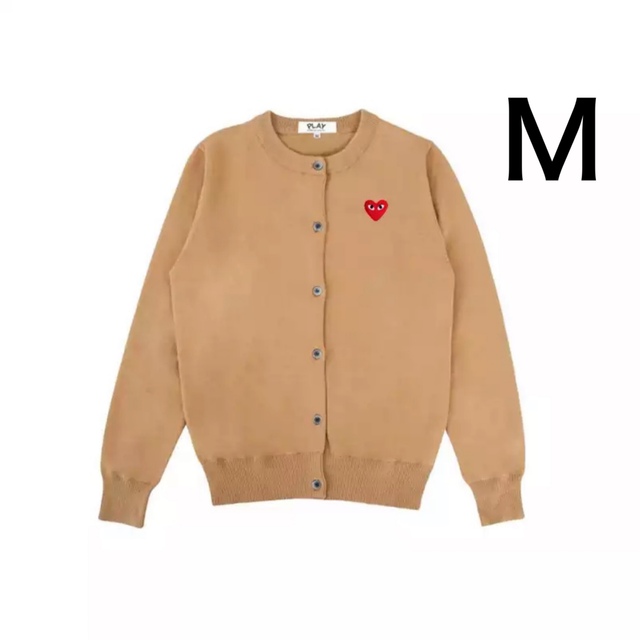 COMME des GARCONS - 【即日発送】PLAYコムデギャルソン　カーディガンUネック