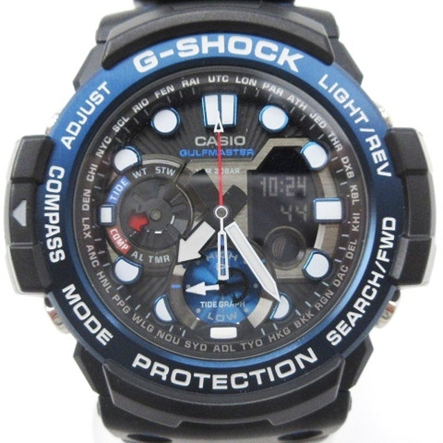 G-SHOCK(ジーショック)のカシオジーショック 美品 GULFMASTER 腕時計 アナログ 黒 ■SM0 レディースのファッション小物(腕時計)の商品写真