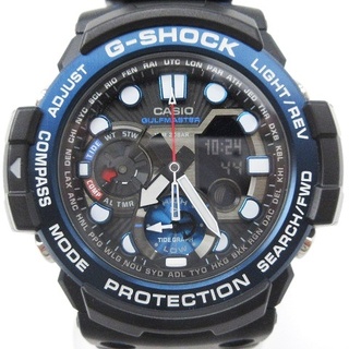 ジーショック(G-SHOCK)のカシオジーショック 美品 GULFMASTER 腕時計 アナログ 黒 ■SM0(腕時計)