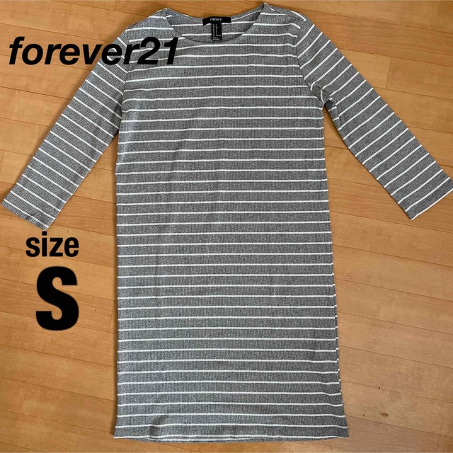 FOREVER 21(フォーエバートゥエンティーワン)のforever21 ボーダーワンピース レディースのワンピース(ひざ丈ワンピース)の商品写真