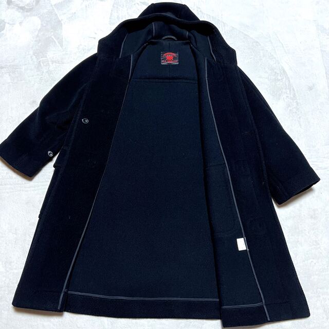 極美品✨OLD ENGLAND ヘリンボーン ダッフルコート 8 ブラック L www