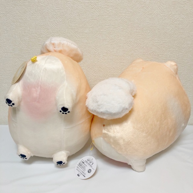 匿名発送】新品 ラウワン限定 ふわふわポメのぽぽち BIGぬいぐるみ 2点