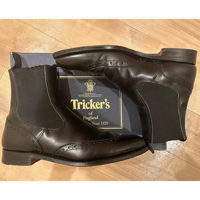 Trickers(トリッカーズ)の極上 11万 27.5 イギリス製【Tricker’s】ブラックサイドゴア メンズの靴/シューズ(ブーツ)の商品写真