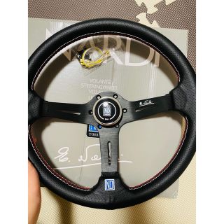 NARDI ナルディ タイプ　ステアリング ホーンボタン 付き　35πブラック(車内アクセサリ)