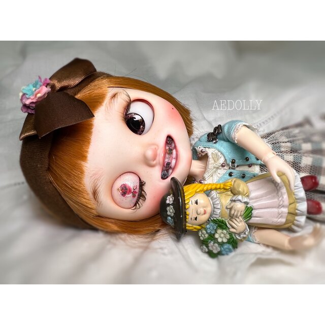 Takara Tomy(タカラトミー)の*AEDOLLY* カスタムネオブライス　(矯正&  ウィンク ) ハンドメイドのぬいぐるみ/人形(人形)の商品写真