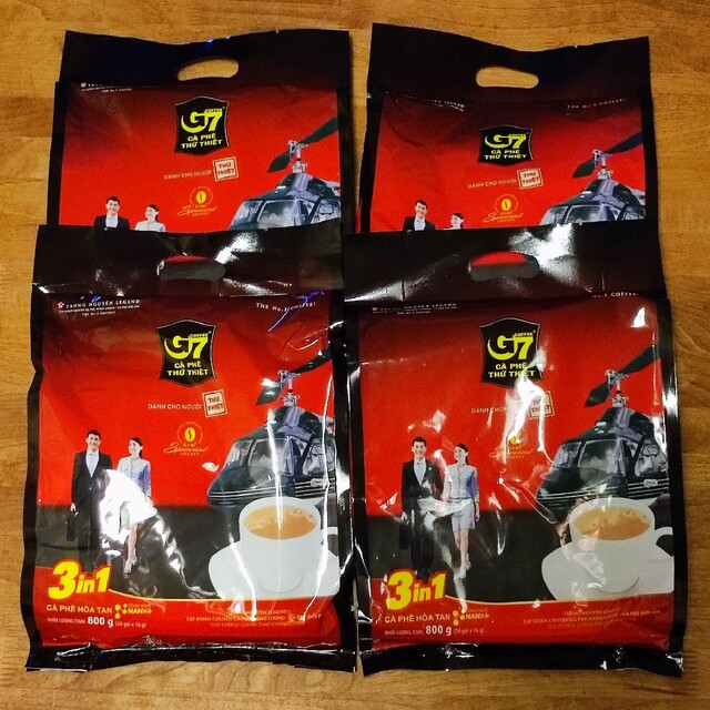 ベトナムコーヒー G7 3in1 インスタントコーヒー　50袋入り4個セット