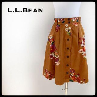 エルエルビーン(L.L.Bean)のL.L.Bean エルエルビーン 花柄スカート 大人かわいい(ひざ丈スカート)