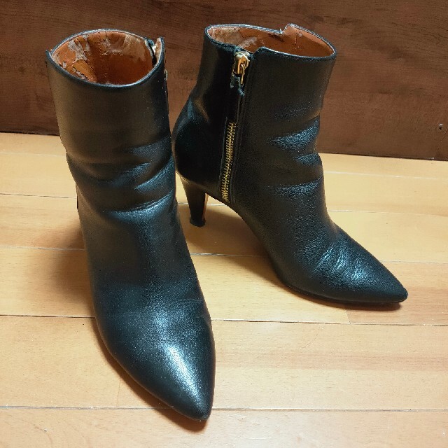 NINE WEST - ☆着払い 中古 ナインウエスト ショートブーツ 黒 5 22.5