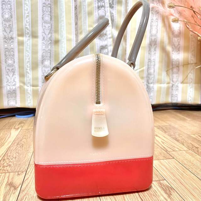 【値下げしました‼️⠀】FURLA バイカラー キャンディバック 3