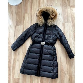 【専用】モンクレール　ロングダウン黒　　ナンテス　ファー付き　moncler