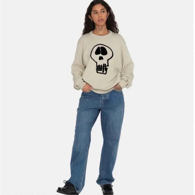 STUSSY(ステューシー)のSTUSSY SKULL SWEATER Mサイズ メンズのトップス(ニット/セーター)の商品写真