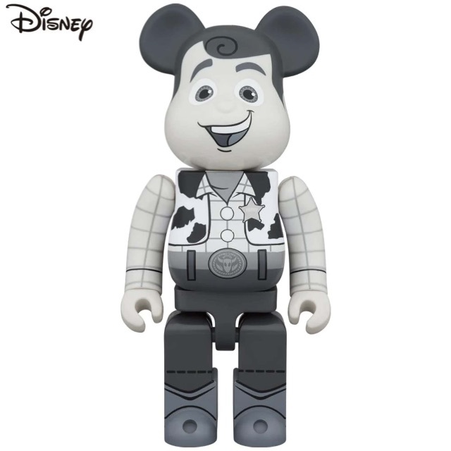 送料無料 BE@RBRICK WOODY B&W 1000% トイ・ストーリー