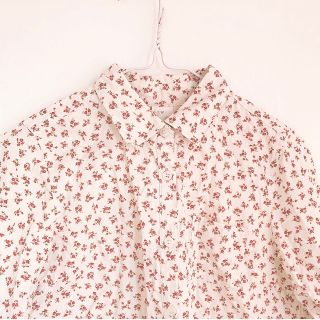 フラワー(flower)のvintage レトロ バラ ブラウス(シャツ/ブラウス(長袖/七分))