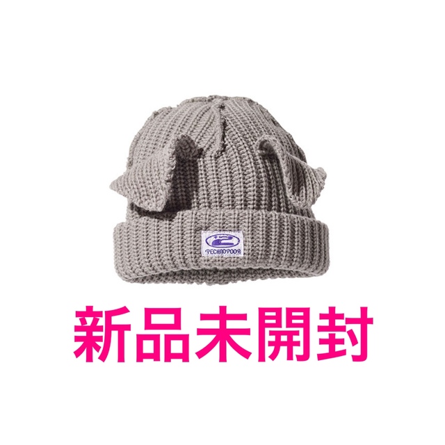 グレー【新品】 KNIT CAP(Mimi Gray) ニットキャップ