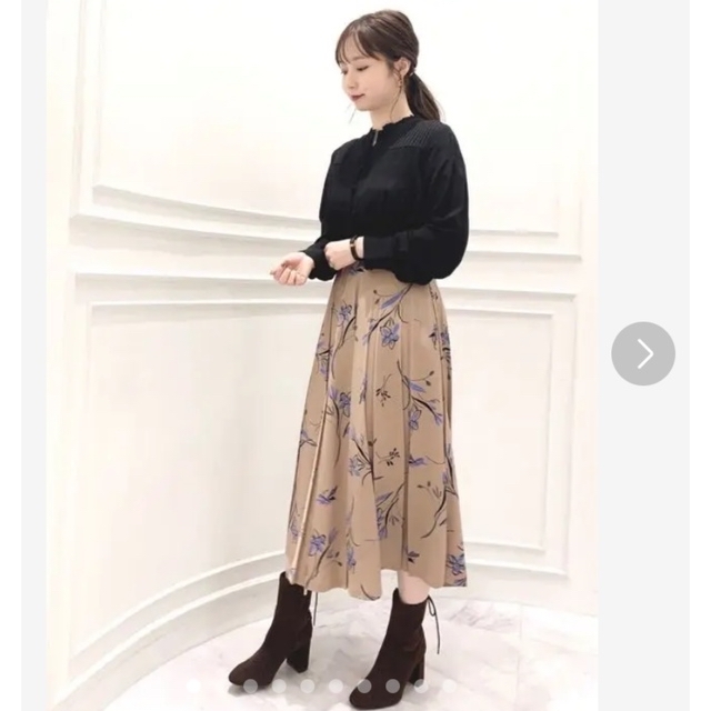 JILLSTUART(ジルスチュアート)の美品♡JILL♡ジルスチュアート♡レナフラワースカート レディースのスカート(ロングスカート)の商品写真
