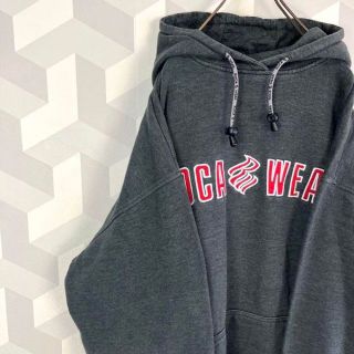 90s ロカウェア】XLサイズ 刺繍 スウェットパーカー roca wear-