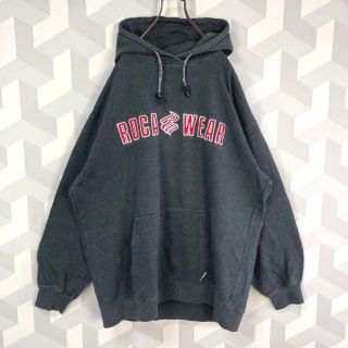 90s ロカウェア】XLサイズ 刺繍 スウェットパーカー roca wearの通販