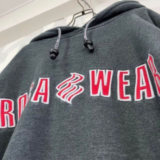 90s ロカウェア】XLサイズ 刺繍 スウェットパーカー roca wearの通販