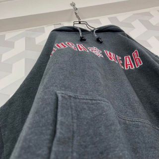 90s ロカウェア】XLサイズ 刺繍 スウェットパーカー roca wearの通販