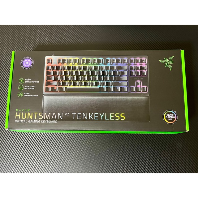 Razer HUNTSMAN V2 TENKEYLESS ブラック　日本語版